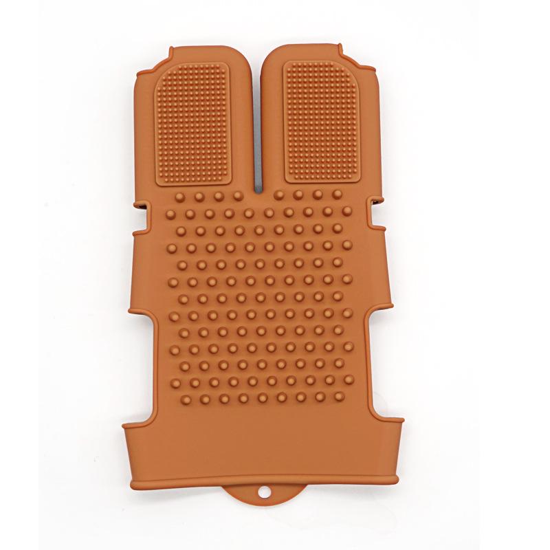 Silicone Meridian Massage Brush - Universal Soft Glove for Essential Oil Body Bath & Beauty