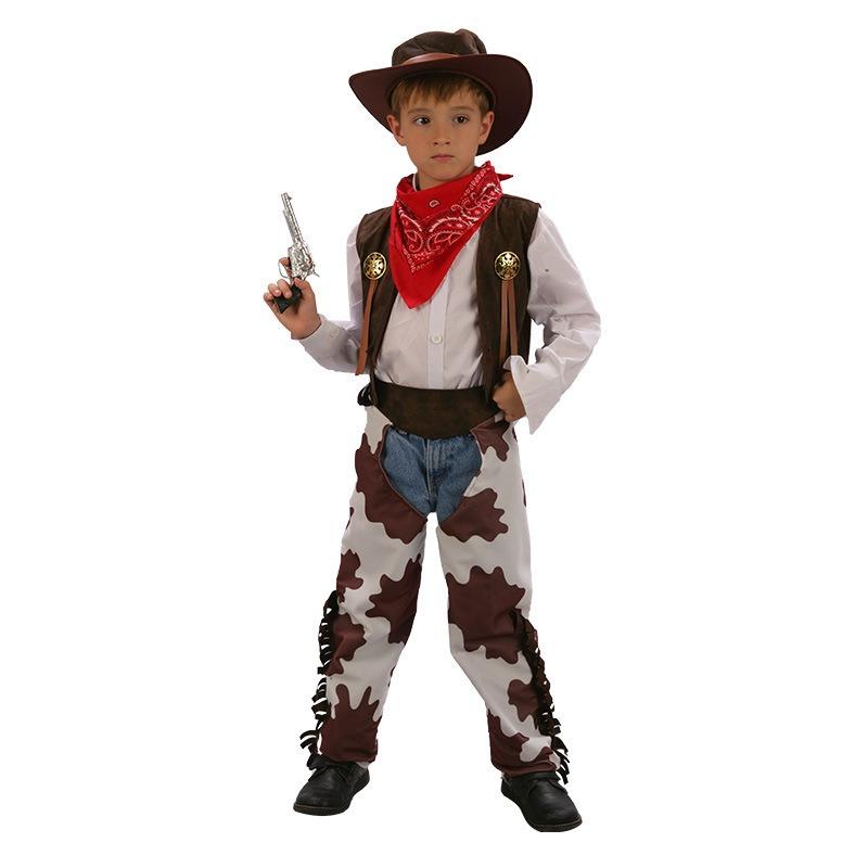 Children's Western Cowboy Costumes Halloween, Masquerade, Cosplay Show Dresses