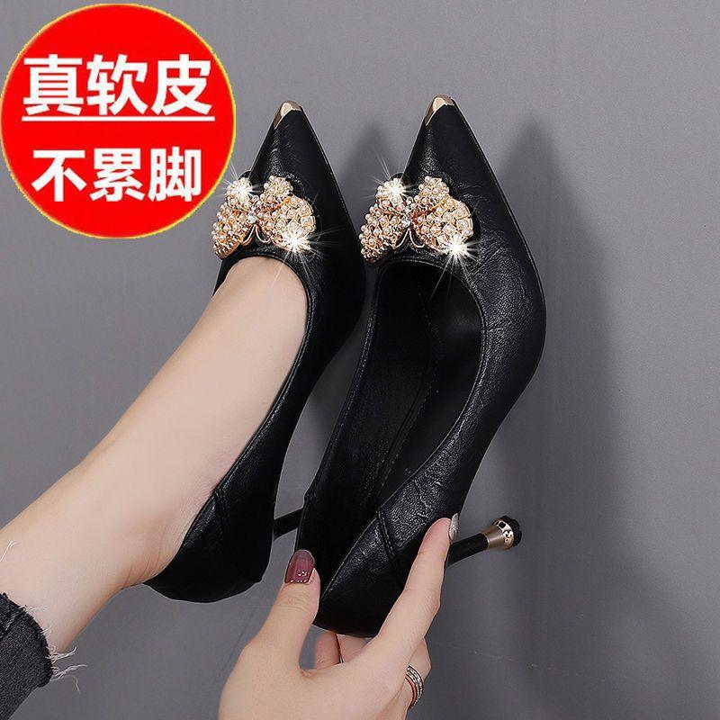 Fashion Women Shoes 2024 Spring Pumps Beige High Heels Work Dress Professional Pointed Wedge Sandals Ladies Shallow Mouth Latest 12cm Me