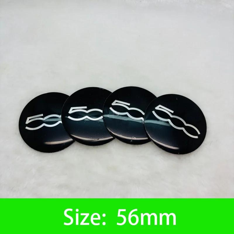 56-65mm Car Wheel Center Hub Cap Emblem Sticker Accessories For Fiat Abarth 500 Tipo FR Punto Ducato Stilo Palio Pondo Bravo