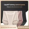 Flarixa Sømløse Ice Silk Truser Dame Formende Truser med høy midje Flytende Spandex Magekontroll Truser Hofteløfting Truser Underbukser