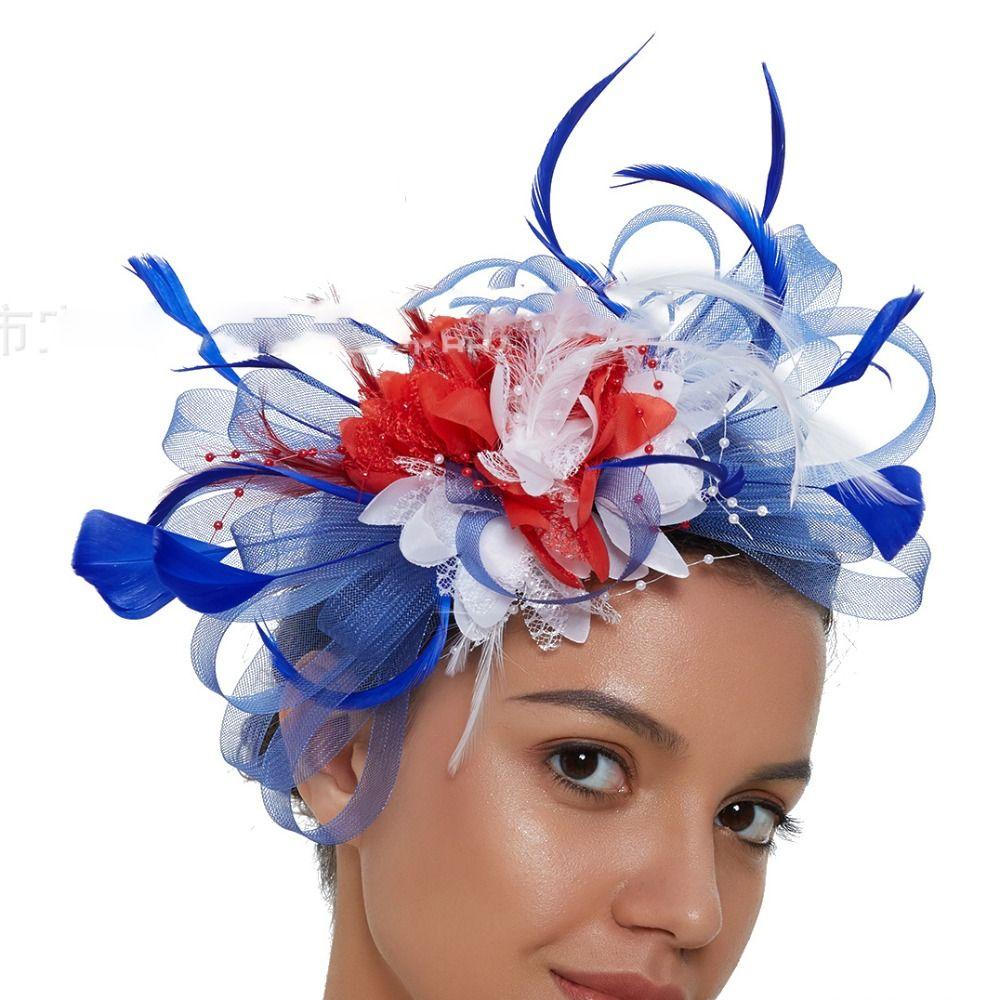 Headwear Wedding Party Bride's Headdress Fascinators Hat Hair Accessories Feathers Hat Hair Clip
