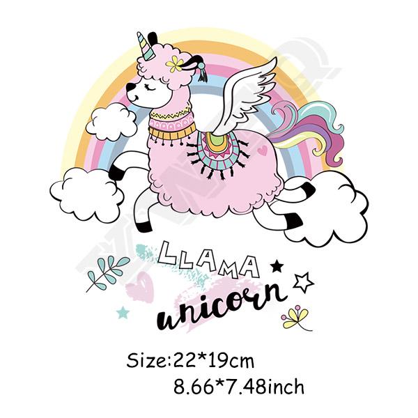 Unicorn Patches Heat Transfer Iron On Parches DIY Washable Clothes Stickers P*CA Unicorn Patches Heat Transfer Iron On Parches DIY Washable Clothes Stickers P*CA