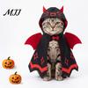 Cat Costume Cape Halloween Bat Cloak, Cute Devil Pet with Wings, Hooded Wings Festive for Cats Small Dogs Cosplay Party Wear Outfit