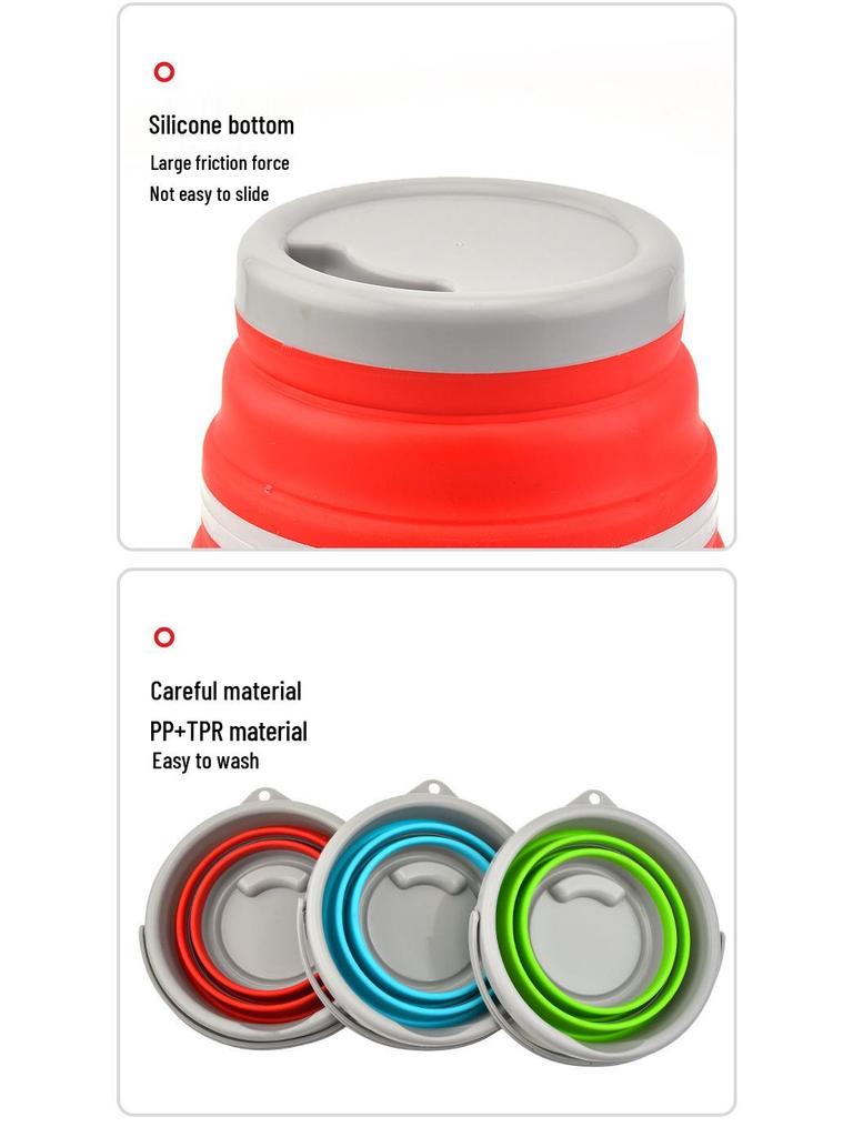 Silicone Foldable Car Water Bucket for Kids & Outdoor Activities