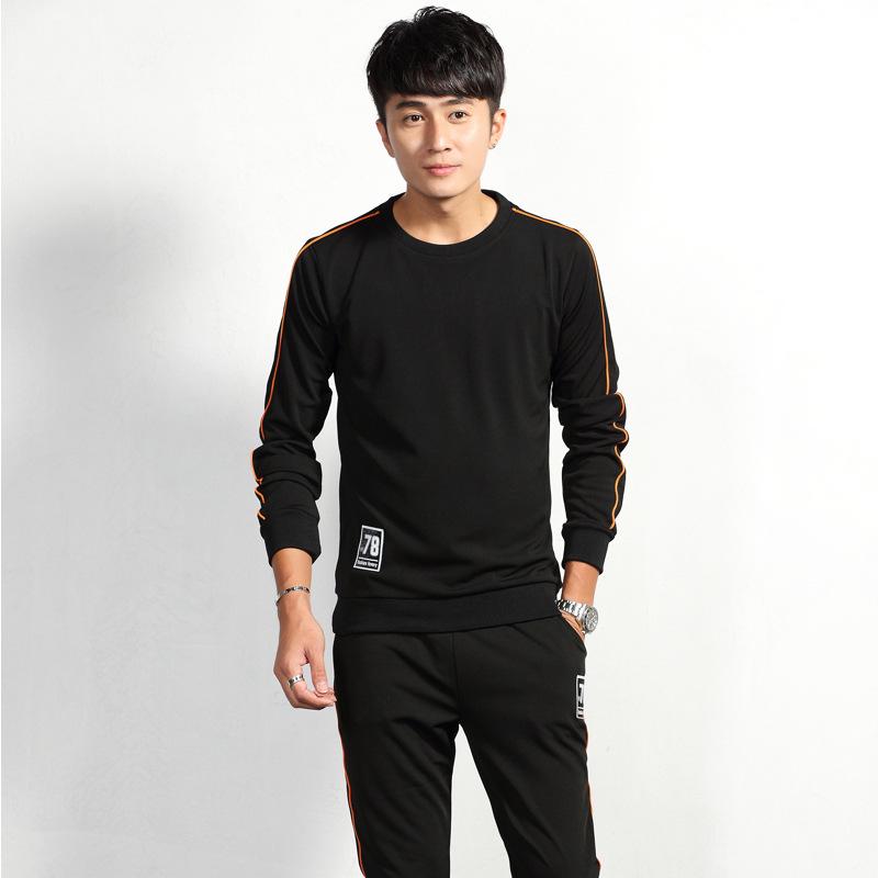 

Весенний мужской спортивный костюм, водолазка, свитер, брюки из двух частей XXXXL