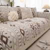 European Half-Pile Velvet Sofa Cushion | Winter Plush Non-Slip Seat Cover Protector