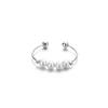 Simple Fashion Cute Adjustable For Female  Open Zircon Smile Stackable Finger Ring  Zircon