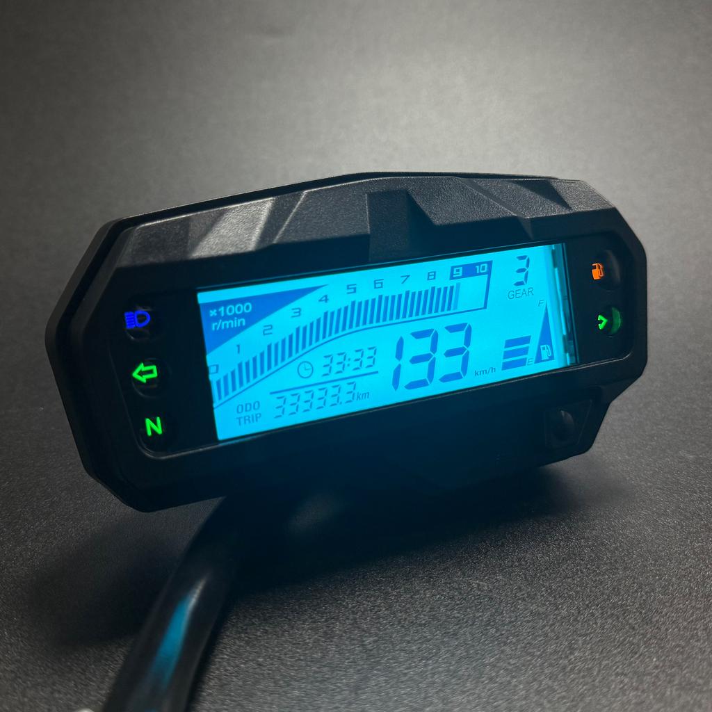 Upgraded LCD Motorcycle Accessories Speedometer Moto Digital Display Tachometer Dashboard With Gear for Yamaha Fz Fi V2 150