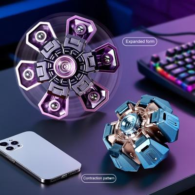 Παιχνίδι Fidget Spinner Ανακούφιση από Στρες και Άγχος Εφήβους Ενήλικες Επεκτάσιμος Θώρακας Γυροσκόπιο Δακτύλου Φορητό Ταξιδιωτικό Αισθητηριακό Περιστρεφόμενο Παιχνίδι