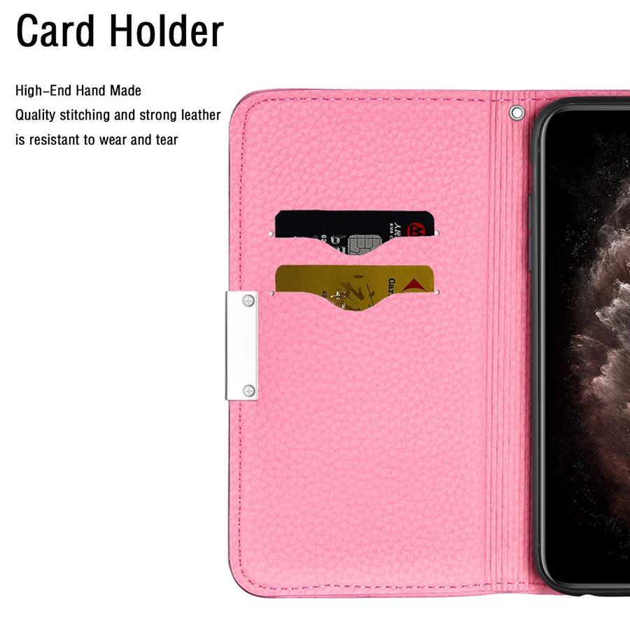 Litchi Pattern Wallet Leather Case For Xiaomi Redmi 10 7A 6A 6 Pro Note 11 4G 10 10S 10 Pro 9T 7 6 Pro Mi 9T A2 Lite Poco M3 Pro