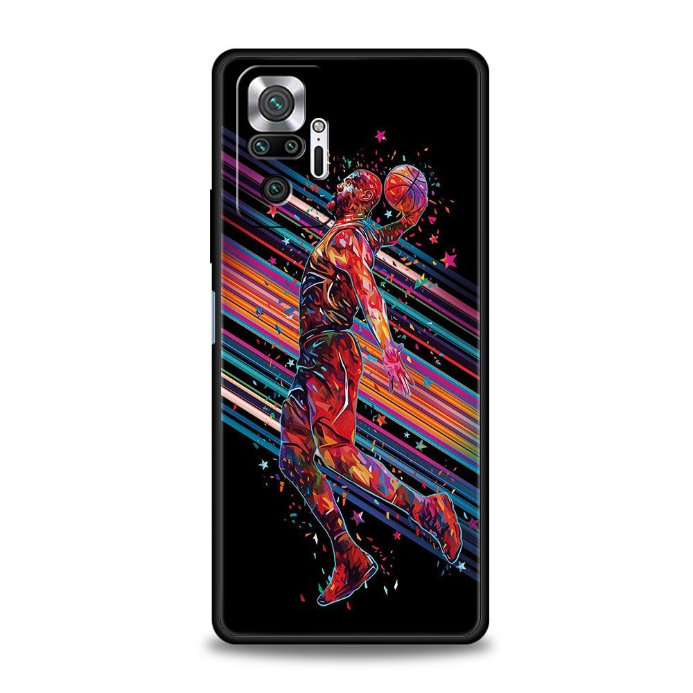 

Basketball Basket Sports Phone Case For Xiaomi Redmi Note 14 13 5G 10 11 12 Pro Plus 4G 14C 13C 12C 10C Black Cover Redmi Note 14 5G