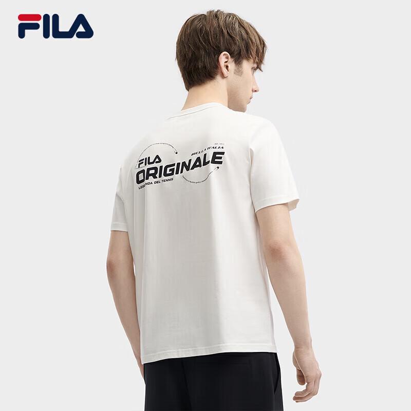 Fila Men's Pure Cotton Knitted Short-Sleeve T-Shirt