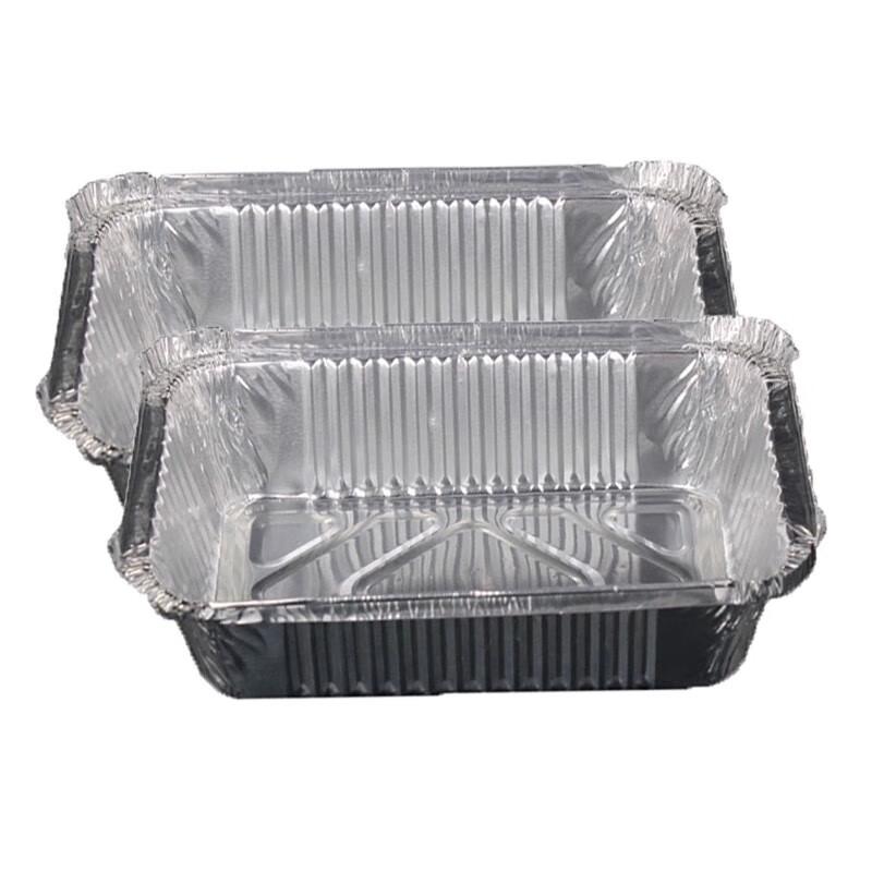 Homeglen 750ml Wegwerp Ronde Aluminiumfolie Bakvormen met Deksel, 125-Stuks