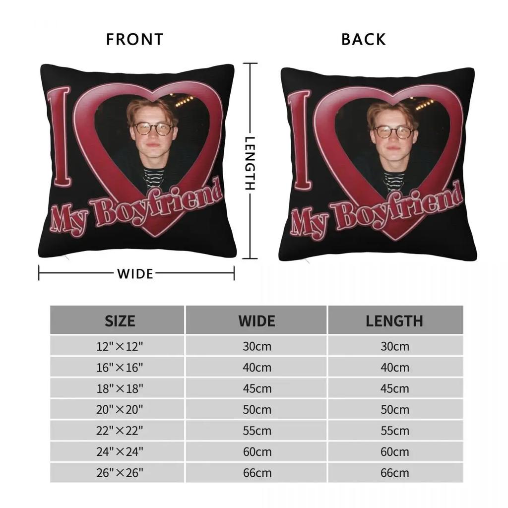 Kit Connor I Love My Boyfriend Pillowcase Printed Polyester Cushion Cover Decoration Pillow Case Cover Home Wholesale 40*40cm
