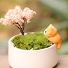 6pcs Garden Decorations Lovely Wonderful Plastic Cartoon Cat Micro Landscape