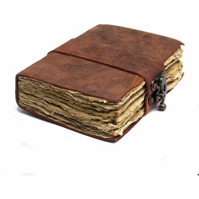 Nowy Vintage Skórzany Dziennik Dziennik z Papieru Recyklingowego, Na Notatki, Notes, Szkicownik, Pamiętnik, Ręcznie robiona Książka
