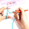 Tpr Crochet 2.0-6.0mm 9-Piece Soft Handle Crochet Hand Woven Rainbow Soft Handle Crochet Aluminum Crochet Set Knitting Needle