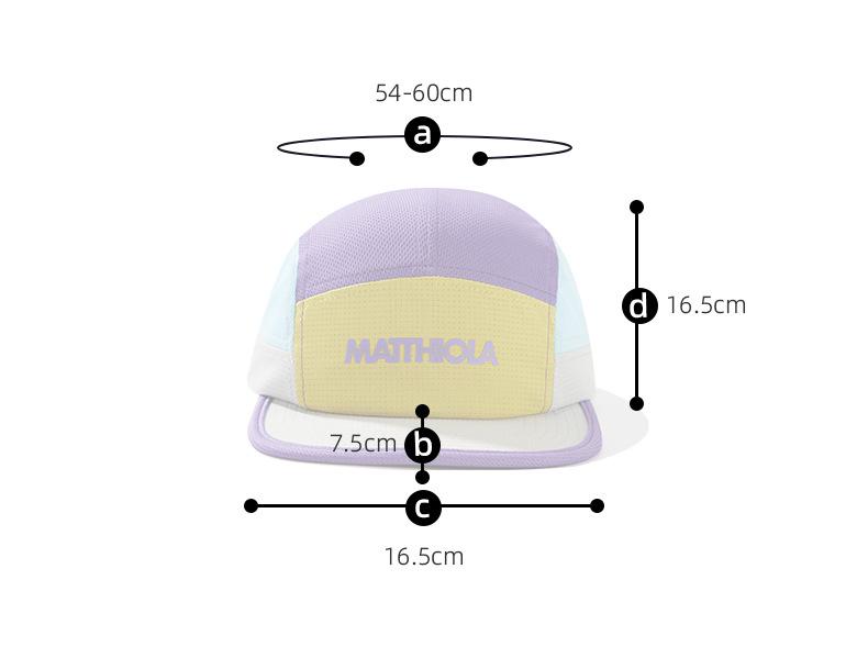 Quick-Dry Color Block 5-Panel Hat: Sun Protection for Camping, Running & More