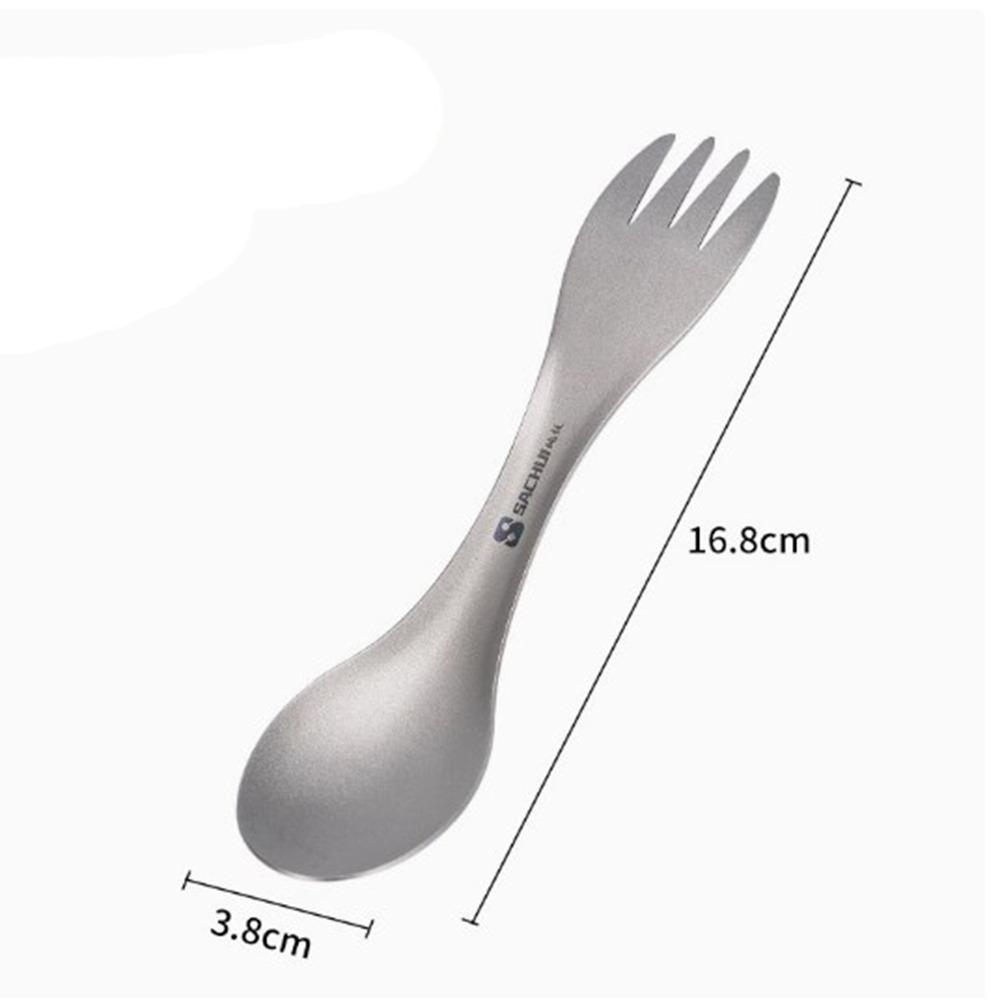 

Багатофункціональна відкривачка для пляшок 5 в 1 Аксесуари для пікніка на природі Ложка з чистого титану Інструмент EDC 6