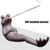 Home Decoration Creative Gifts Cute Frog Sculpture Incense Stick Burner Holder with Sticks Handmade Ceramic Incense Stick
