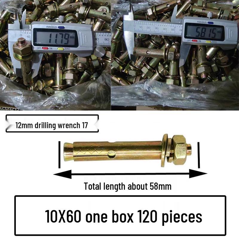 National Standard M6-M12 Expansion Bolts & Screws: Iron-plated, Galvanized, and Explosion Bolts