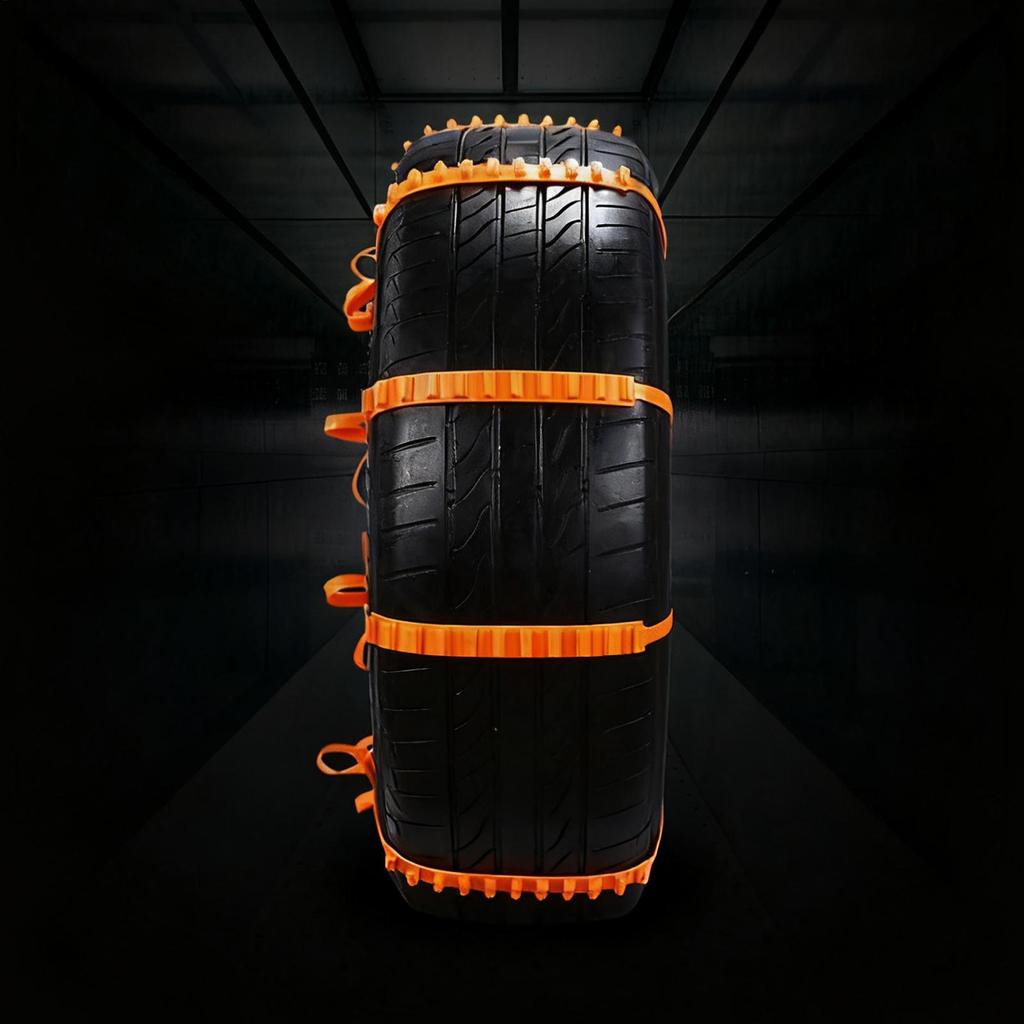 Tire Chains Foldable Lightweight Full Coverage Tool Tire Snow Chains for Vehicle automotive Trucks SUVs winter outdoor camping