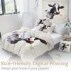 Animal Oil Painting Bedding Three-Piece Quilt Cover