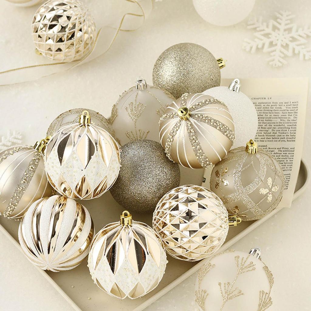 SVNVIOZ Christmas Ball Set of Gorgeous and Stylish Christmas Tree Nordic-style Ornaments, 16, Decorations.