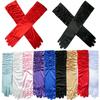 Korean Style Women Wrinkle Gloves Elasticity Bridal Gloves Temperament Arm Warmer  Girl