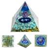 Zodiacs Orgone Pyramid Zodiacs Healings Crystals Stone Chakras Reiki Orgonite Crystals Pyramid Lucky Energys Home Decors