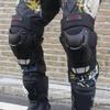 2 Pieces Adjustable Motorcycle Knee Pads Guards Racing Protection for