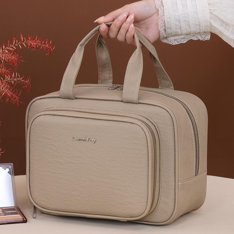 

Portable Large Capacity Travel Washing Toiletry Bag Multifunctional Business Makeup Pouch Storage Handbag Women Cosmetic Bag хакі