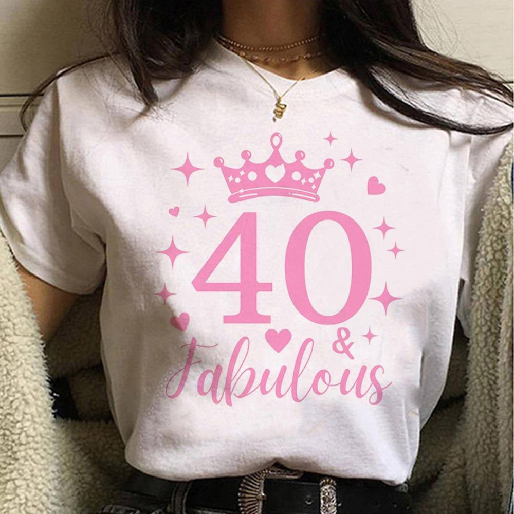 Birthday T Shirt Women Japanese Tee Female Graphic Comic Clothing Summer Sleeved Tops