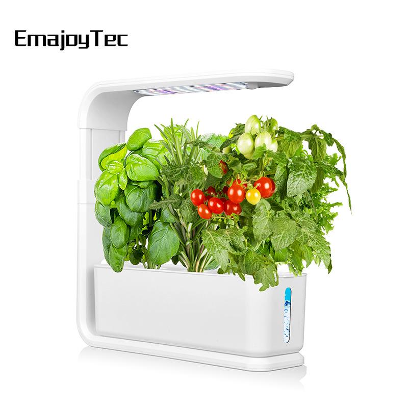 Premium Smart Hydroponic Planter Kit with Growth Lamp for Soilless Cultivation
