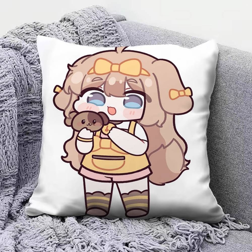 Trickal chibi go Butter Pillow Covers Home Sofa Cushion Covers and Aecorative Custom