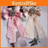 Butterfly Bow Dress Collar Brooch With Pearl Accents For Women