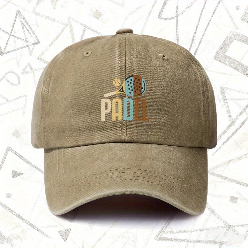 A Vintage Washed Cap Related To Padel Suitable for Both Men And Women a Solid Baseball Cap for All Seasons an Ideal Gift Fo