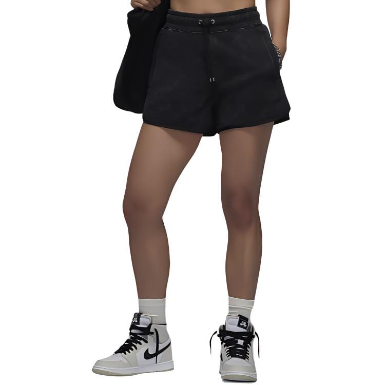 Jordan Flight Fleece Casual Shorts Women's Black FN5748-010