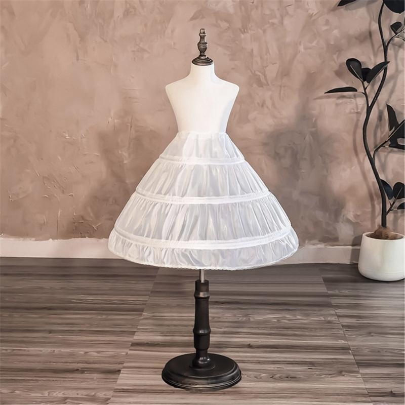 Childrens White Underskirt With Flexible Support Structure Ideal For Formal Event And Performances