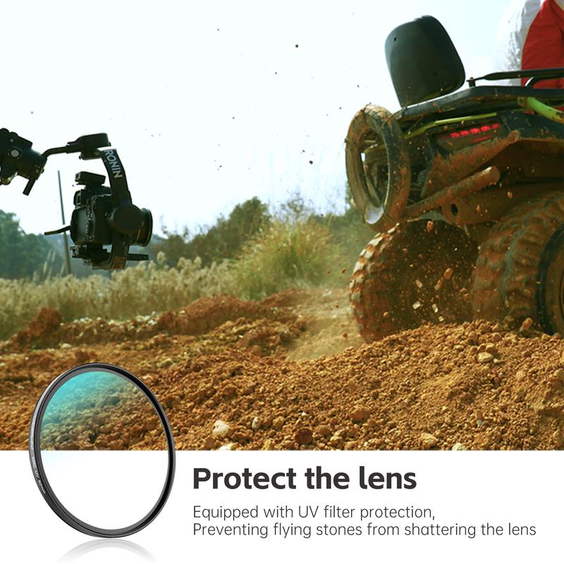 YOPHY UV Filter Protection Ultra Slim Multi Coated Ultraviolet Protection Lens Filter 37/40.5/43/49/52/55/58/62/67/72/77/82mm
