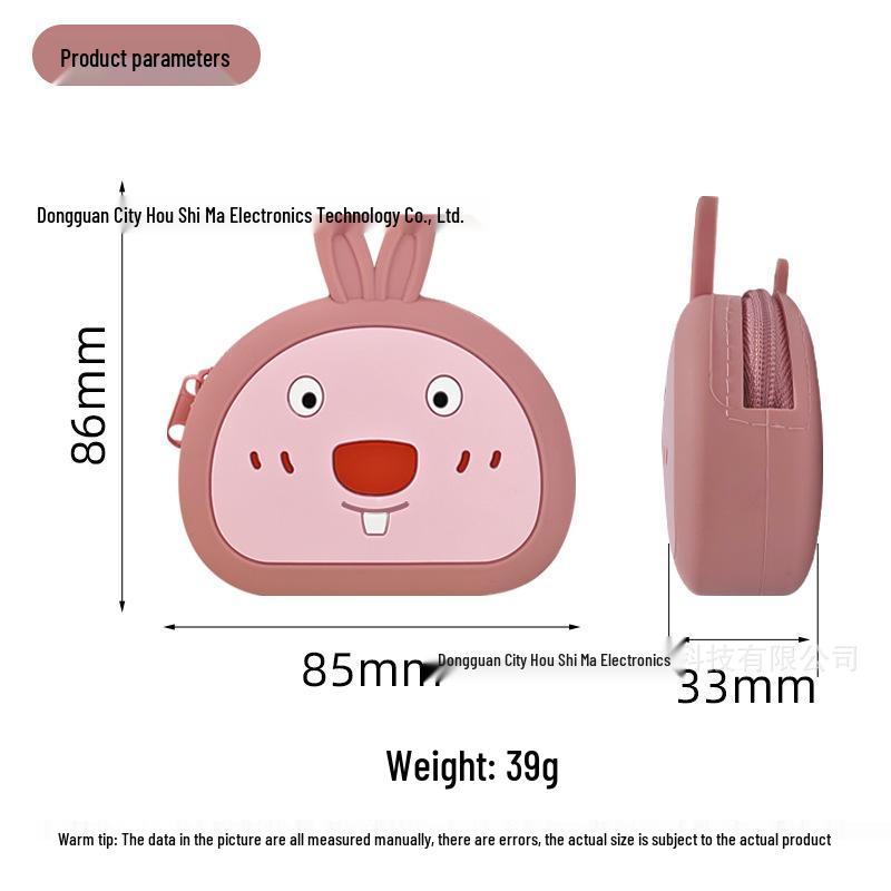 Cartoon Silicone Coin Purse for Girls - Cute Mini Bag for Children
