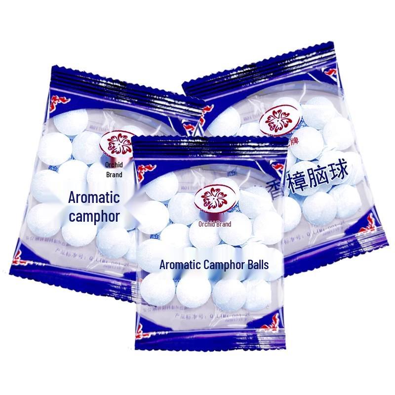 Bagged Camphor Balls: Anti-Mold, Mothproof, and Deodorizing Wardrobe and Drawer Insect Repellent.