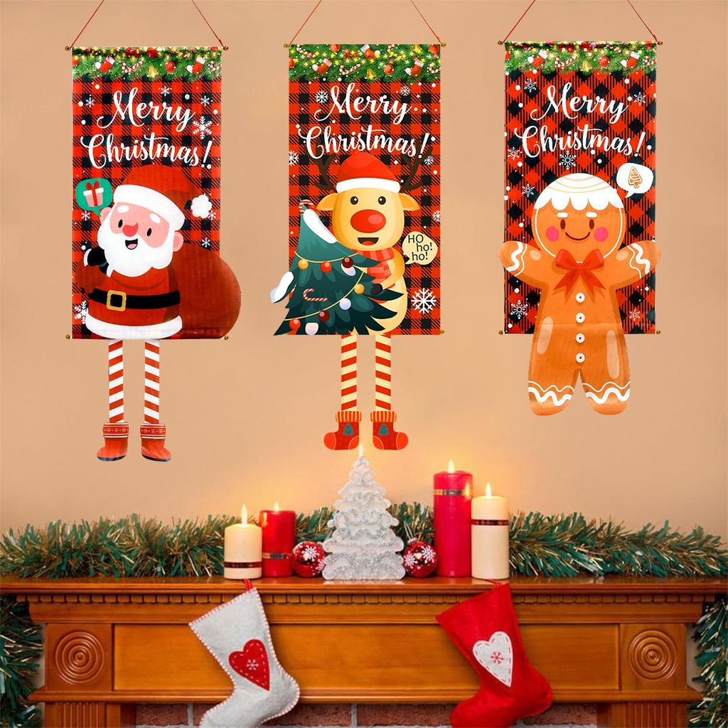 Christmas Hanging Flag Merry Christmas Decorations For Home 2026 Xmas Gifts Christmas Ornament Navidad Natal Noel New Year 2026
