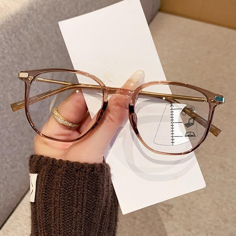 Herren Damen Neue Mode Progressive Multifokale Lesebrillen Neue Blaulichtfilternde Alterssichtbrillen Brillen für Nähe und Ferne