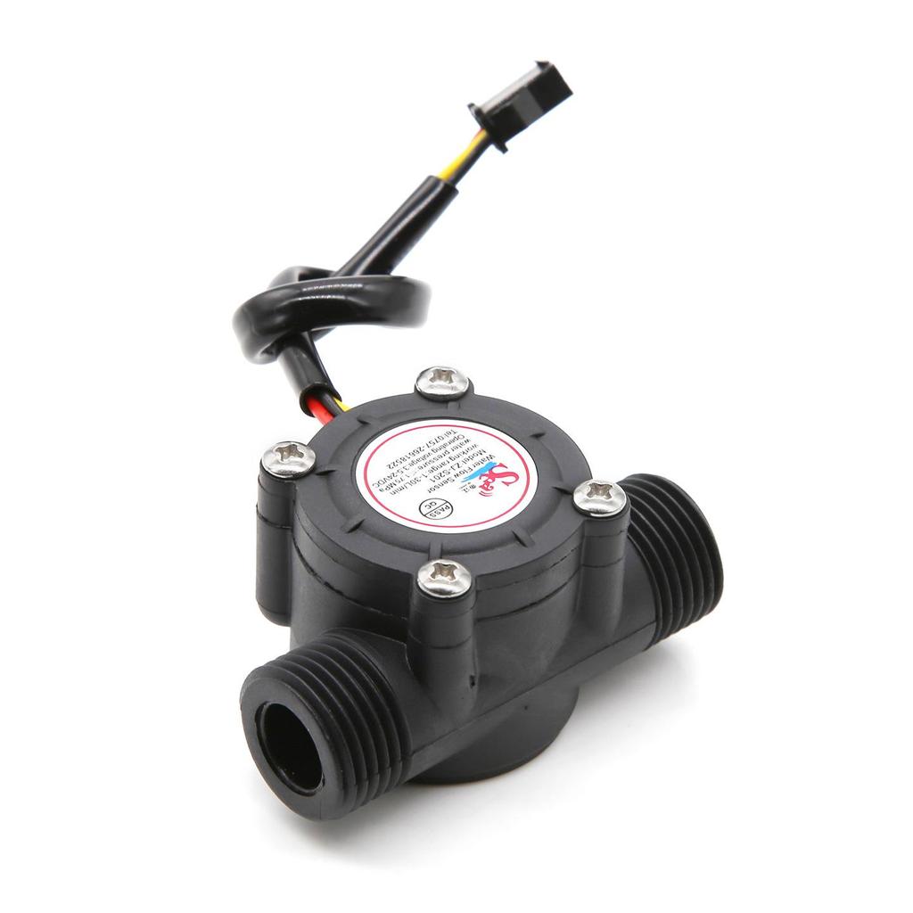 Hall Water Flow Sensor S201: 4-Point Pulse Signal Water Heater Electromagnetic Flowmeter
