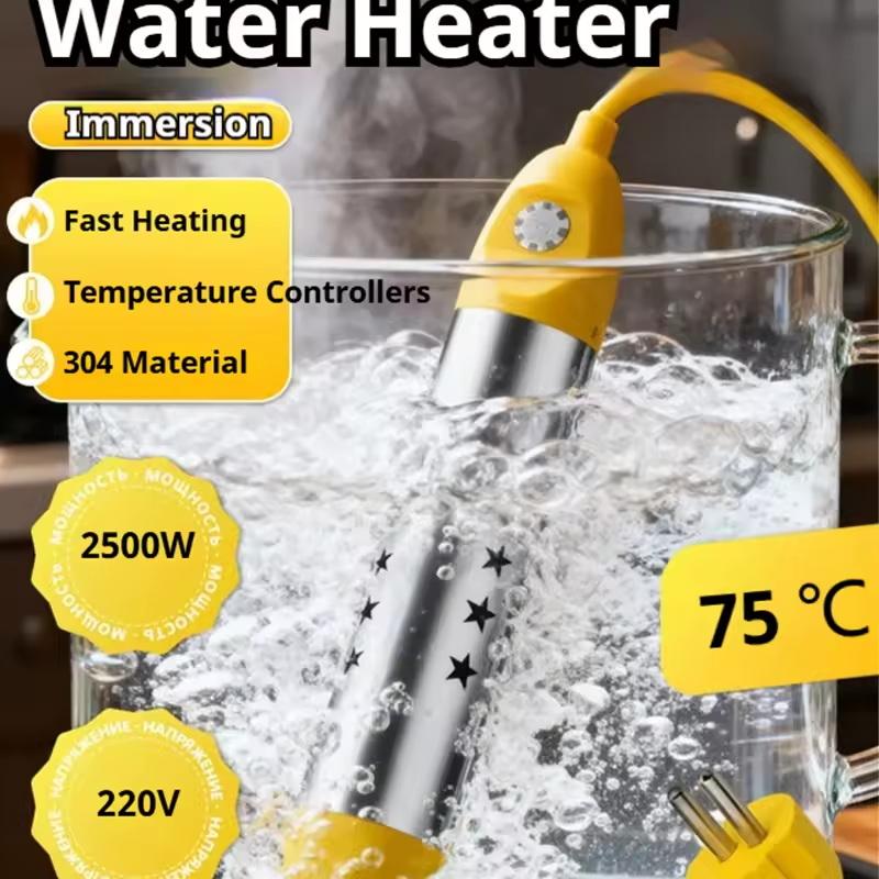 Pool Heater Water Heating Boiler Swimming Solar Bath Tub Immersion Portable Hot Fast Automatic Power Off Intelligent 1500W/2000W