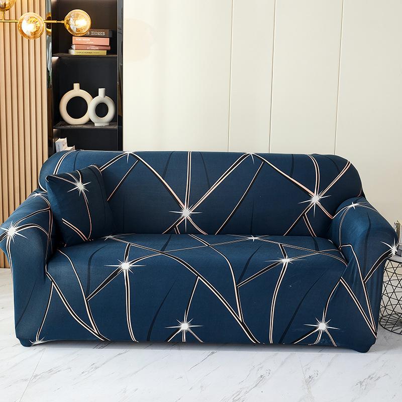 Solid Color Elastic Sofa Cover All-inclusive Old-fashioned Armrest Sofa Cover Fabric Dust Cover Light Luxury