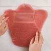 Soft Bristles Back Scrubber Suction Cup Exfoliating Foot Brush stable Shower Feet Cleaner  Bathroom