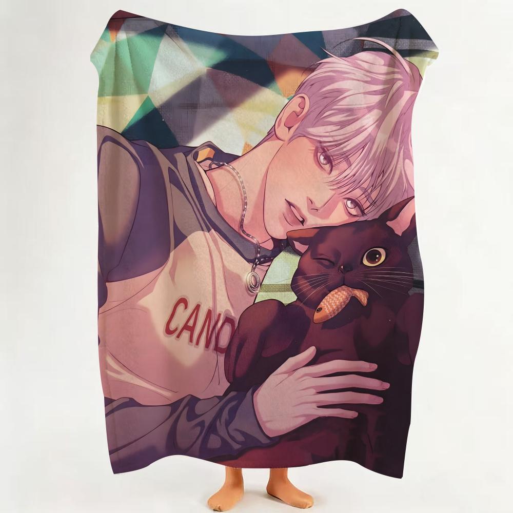 

Comic P Pearl B Boy Throw Flannel Throw Blanket Suitable for Sofa Living Room Bedroom 75cmx90cm